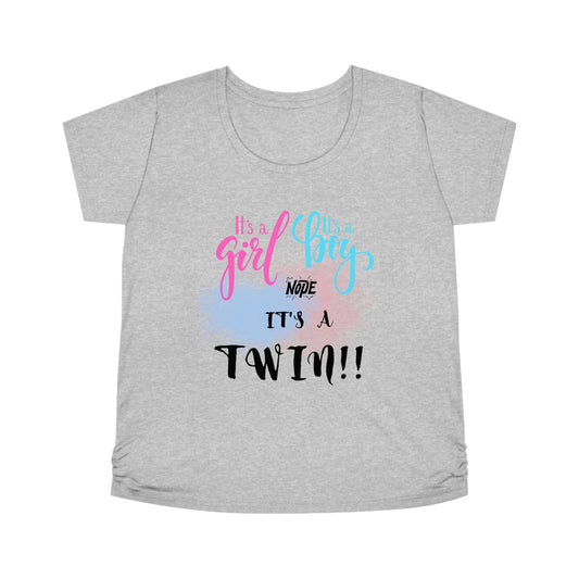 AVIONY Women's Maternity Twin Tea Shirt